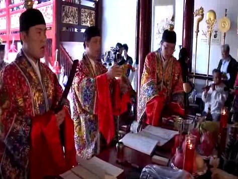 天后妈祖诞辰日 福州三坊七巷重响斗堂禅乐